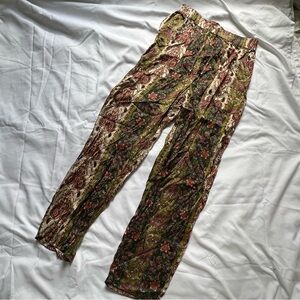 paisley silk pant